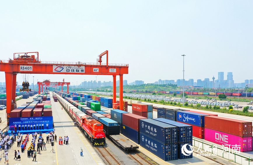 首趟鄭州至東盟農(nóng)產(chǎn)品出口專列發(fā)車，電子商務(wù)賦能河南外貿(mào)新增長